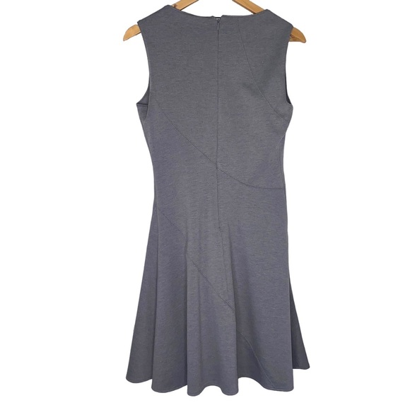 T Tahari Knot Sleeveless Fit And Flare Gray Dress Size 4 - Picture 6 of 6